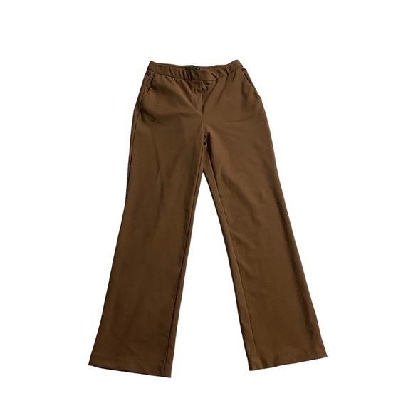Christian Siriano Brown Pull-on Stretch Trouser Size 2 - Picture 1 of 10